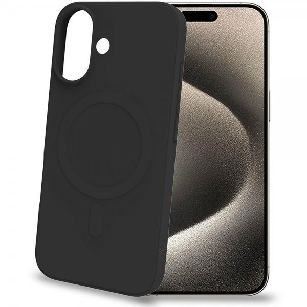 Celly iPhone 16 Skal CROMOMAG Svart