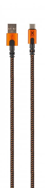Xtorm Xtreme USB-A to USB-C Kabel 1.5m Svart Orange