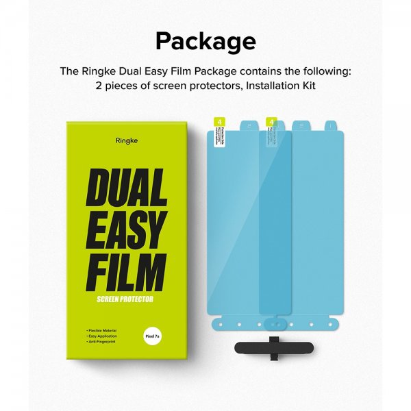 Ringke Google Pixel 7a Skärmskydd Dual Easy Film 2-pack