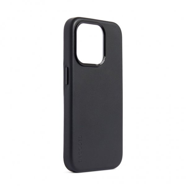 Decoded iPhone 15 Pro Skal Leather Backcover Svart