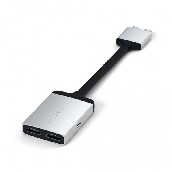 Satechi USB-C dubbel HDMI-adapter Silver