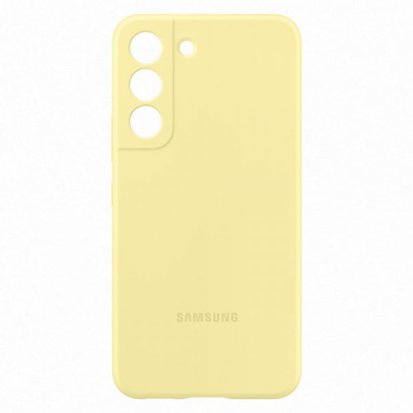 Samsung Original Galaxy S22 Skal Silicone Cover Gul