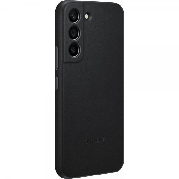 Samsung Original Galaxy S22 Skal Leather Cover Svart