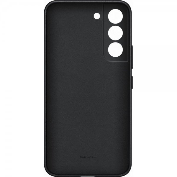 Samsung Original Galaxy S22 Plus Skal Leather Cover Svart