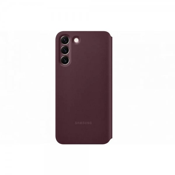 Samsung Original Galaxy S22 Plus Fodral Smart Clear View Cover Burgundy