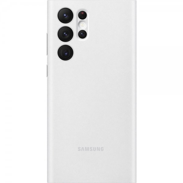 Samsung Original Galaxy S22 Ultra Fodral Smart Clear View Cover Vit