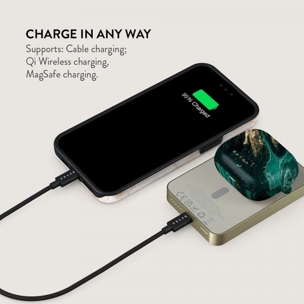Burga Powerbank MagSafe 5000 mAh Emerald Pool Gold