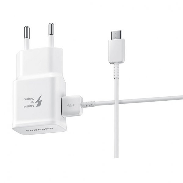 Samsung EP-TA20EWE Laddningsadapter + USB Type-C Kabel 1.2m Vit