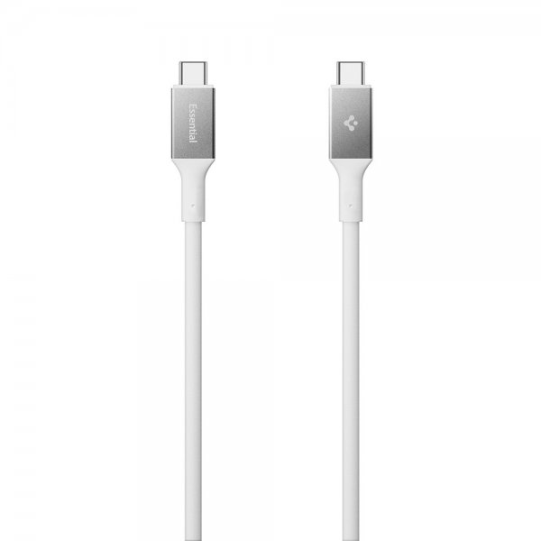 Spigen Essential Kabel USB-C till USB-C 100W 1m Vit