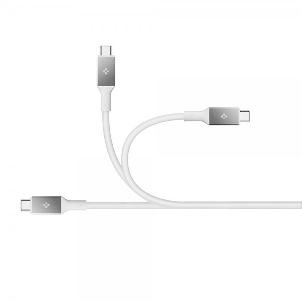 Spigen Essential Kabel USB-C till USB-C 100W 1m Vit