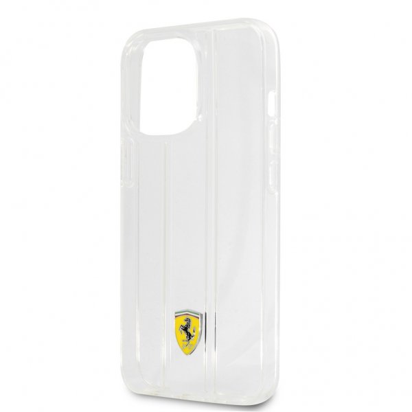 Ferrari iPhone 13 Pro Skal 3D Stripes Transparent