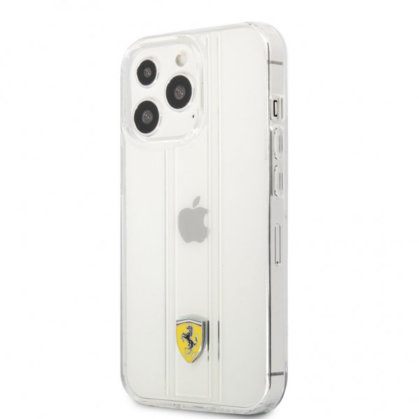 Ferrari iPhone 13 Pro Max Skal 3D Stripes Transparent