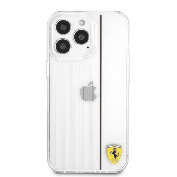 Ferrari iPhone 13 Pro Skal 3D Lines Svart Transparent