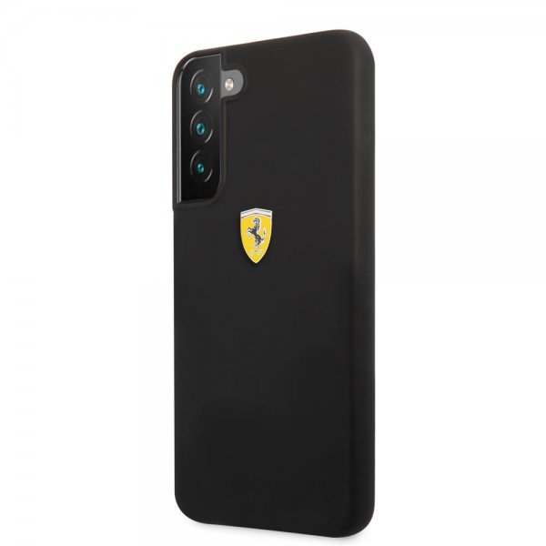 Ferrari Samsung Galaxy S22 Skal Metal Logo Svart