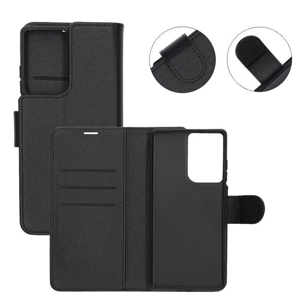 Motorola Edge 50 Fusion Fodral 2 Kortfack Svart