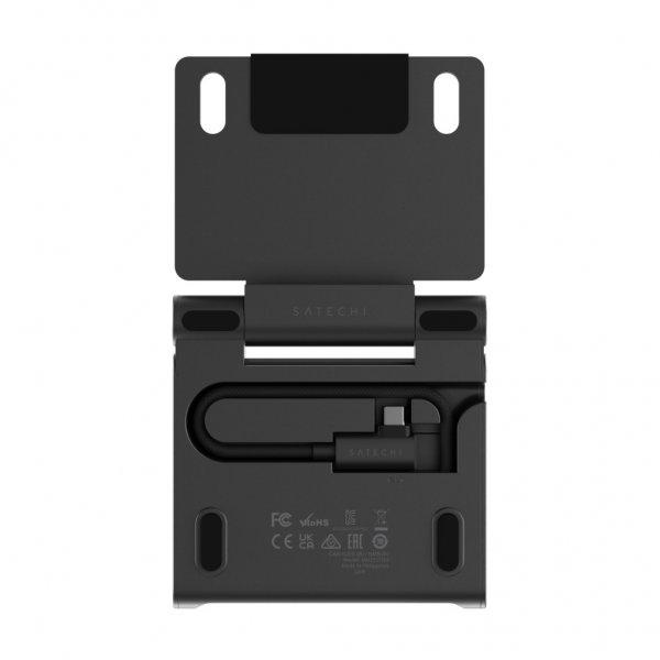 Satechi OnTheGo Hopfällbart Stativ & USB-hub Space Black