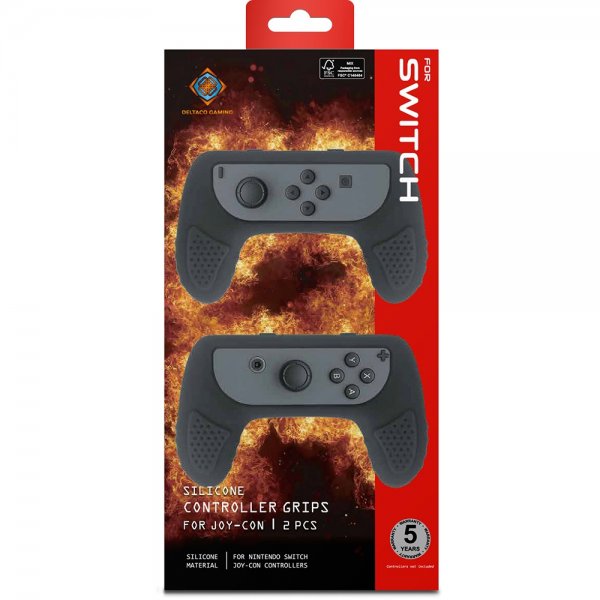 Deltaco Gaming Silikongrepp för Nintendo Switch Joy-Con Svart
