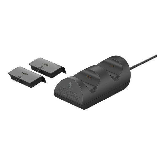 Deltaco Gaming Laddningsstation med batteripack för två Xbox Series X/S Kontroller