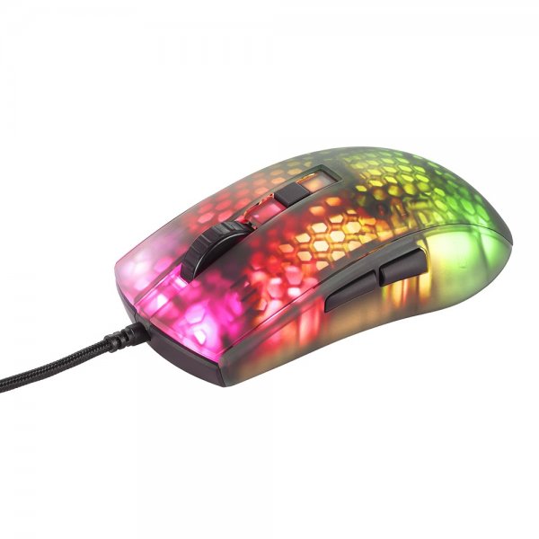Deltaco Gaming DM310 Gaming Mus Semitransparent RGB Svart