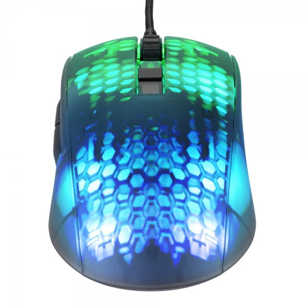 Deltaco Gaming DM310 Gaming Mus Semitransparent RGB Svart