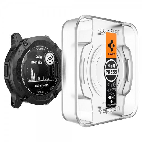 Spigen Garmin Instinct 2X Solar Skärmskydd GLAS.tR EZ Fit 2-pack