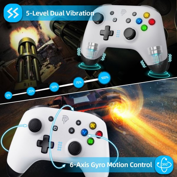 EasySMX Bayard 9124 Switch/Android/PC Programmable Wireless Gamepad Vit
