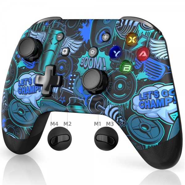 EasySMX Bayard 9124 Switch/Android/PC Programmable Wireless Gamepad Graffiti