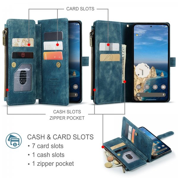 CaseMe Google Pixel 9/9 Pro/Pixel 10/10 Pro Fodral C30 Series Blå
