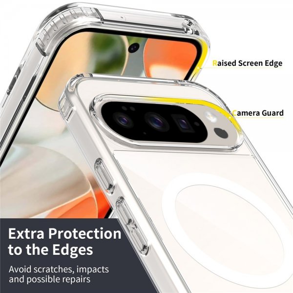 Nordic Covers Google Pixel 9/9 Pro/Pixel 10/10 Pro Skal Feather Series MagSafe Transparent