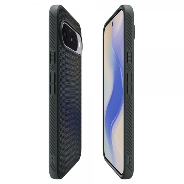 Spigen Google Pixel 10/Pixel 10 Pro Skal Liquid Air MagFit Abyss Green