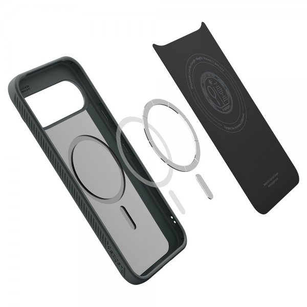 Spigen Google Pixel 10/Pixel 10 Pro Skal Liquid Air MagFit Abyss Green