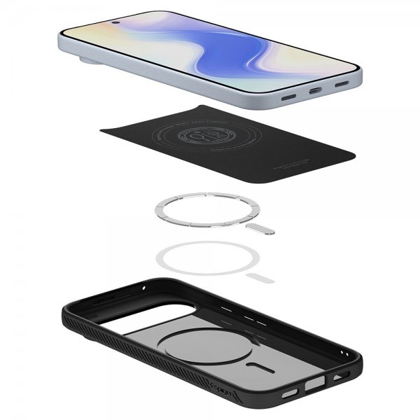 Spigen Google Pixel 10/Pixel 10 Pro Skal Liquid Air MagFit Matte Black