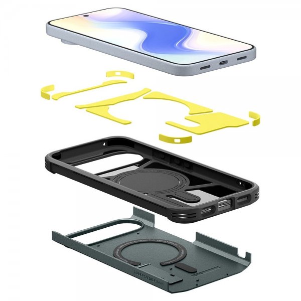 Spigen Google Pixel 10/Pixel 10 Pro Skal Tough Armor MagFit Abyss Green