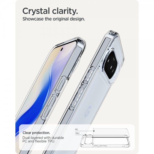 Spigen Google Pixel 10/Pixel 10 Pro Skal Ultra Hybrid Crystal Clear