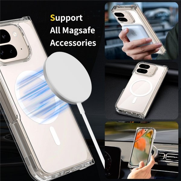 Nordic Covers Google Pixel 10 Pro Fold Skal Feather Series MagSafe Transparent