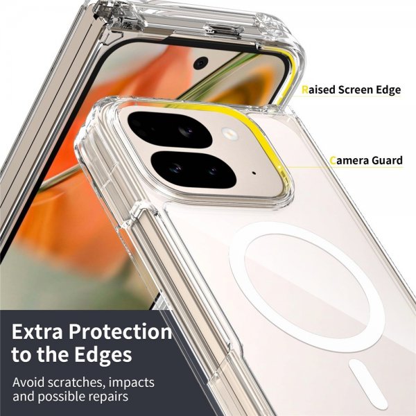 Nordic Covers Google Pixel 10 Pro Fold Skal Feather Series MagSafe Transparent