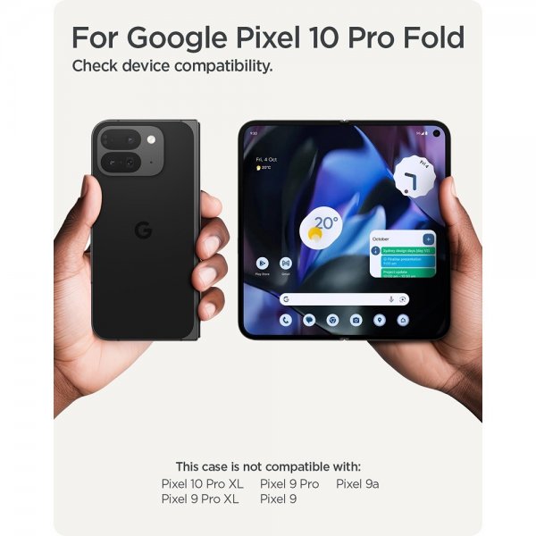 Spigen Google Pixel 10 Pro Fold Skal Slim Armor Pro MagFit Svart
