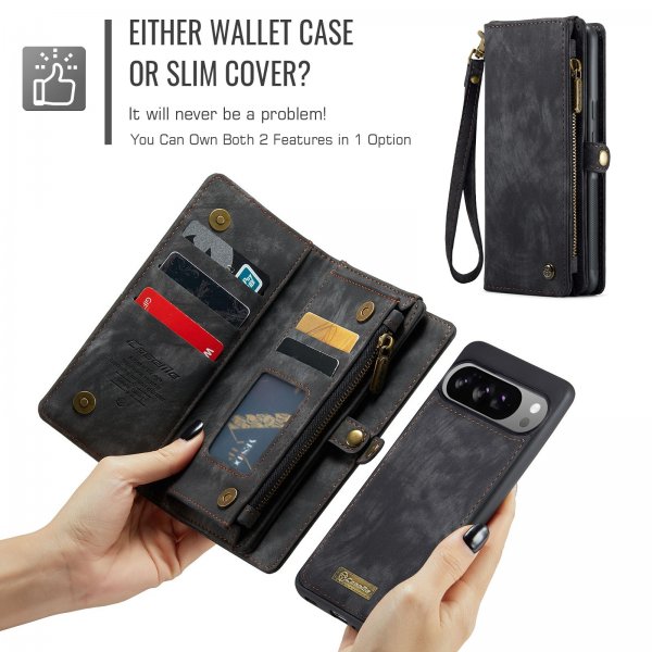 CaseMe Google Pixel 10 Pro XL Fodral 008 Series Löstagbart Skal Svart