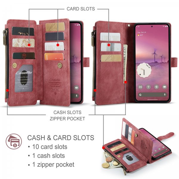 CaseMe Google Pixel 10 Pro XL Fodral C30 Series Röd