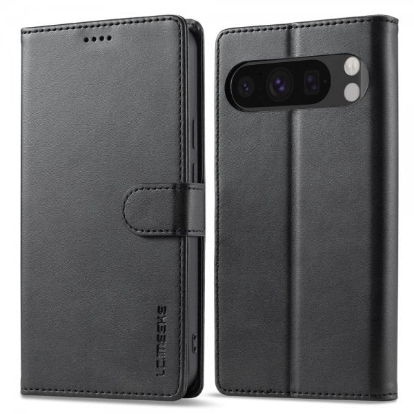 Lc.Imeeke Google Pixel 10 Pro XL Fodral med Kortfack Stativfunktion Svart