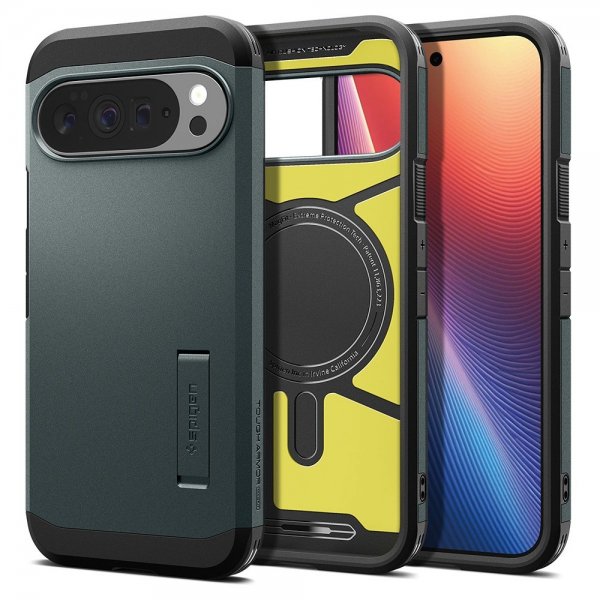 Spigen Google Pixel 10 Pro XL Skal Tough Armor MagFit Abyss Green