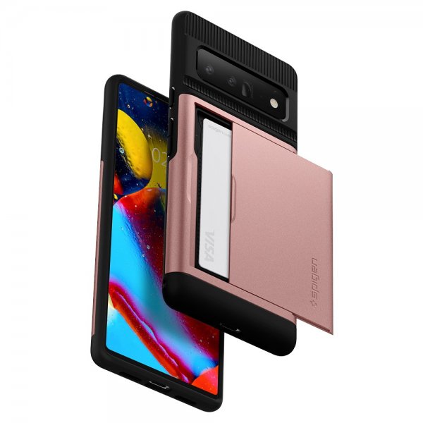 Spigen Google Pixel 6 Pro Skal Slim Armor CS Rose Gold