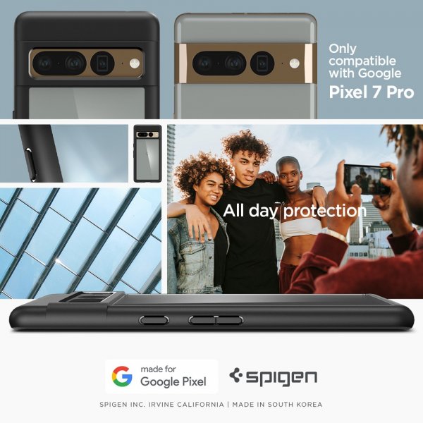 Spigen Google Pixel 7 Pro Skal Ultra Hybrid Matte Black