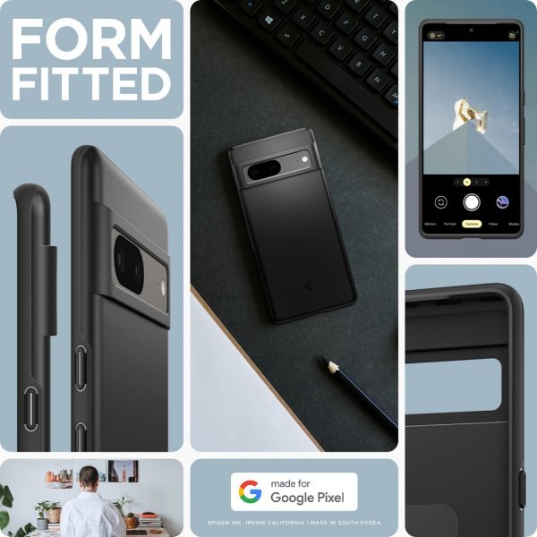 Spigen Google Pixel 7 Skal Thin Fit Svart