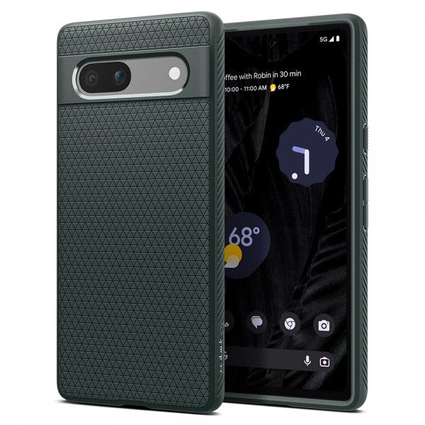 Spigen Google Pixel 7a Skal Liquid Air Abyss Green