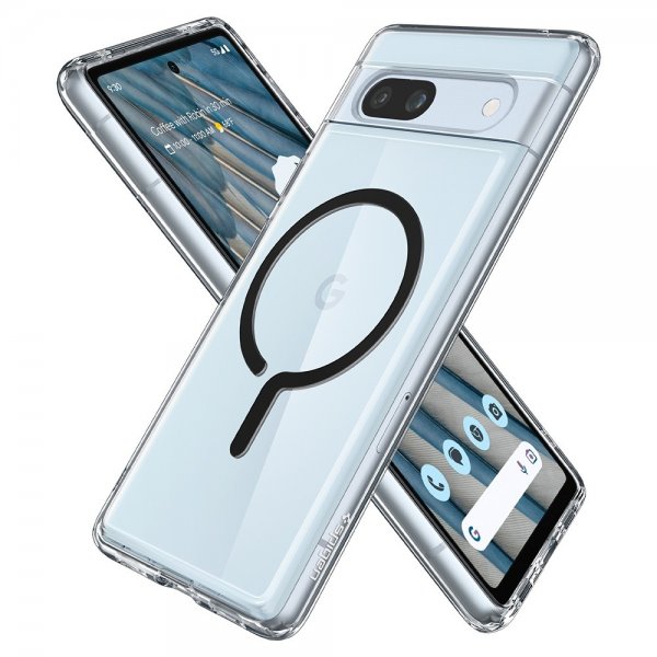 Spigen Google Pixel 7a Skal Ultra Hybrid OneTap Metal Ring MagFit Svart