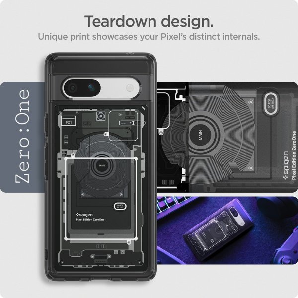 Spigen Google Pixel 7a Skal Ultra Hybrid Zero One Svart
