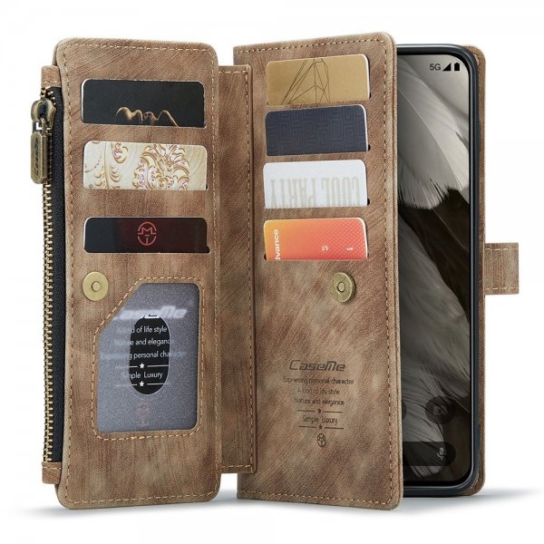 CaseMe Google Pixel 8 Fodral C30 Series Brun