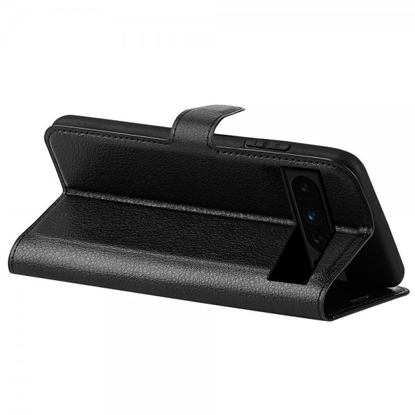 Google Pixel 8 Pro Fodral Litchi Svart