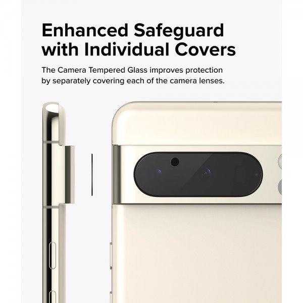 Ringke Google Pixel 8 Pro Kameraskydd Camera Protector Glass 3-pack